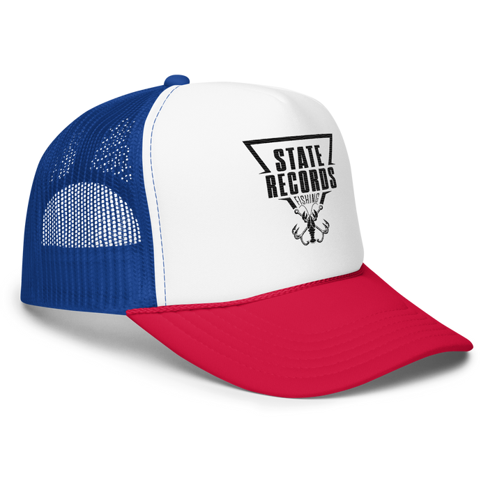 State Records Trucker Hat (Red and Red/White/Blue)