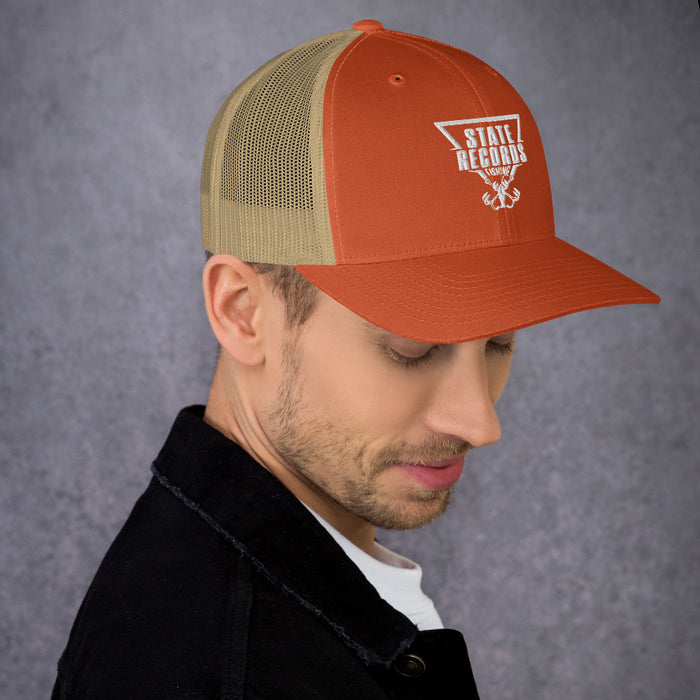 State Records Logo Yupoong Trucker Hat Regular Bill